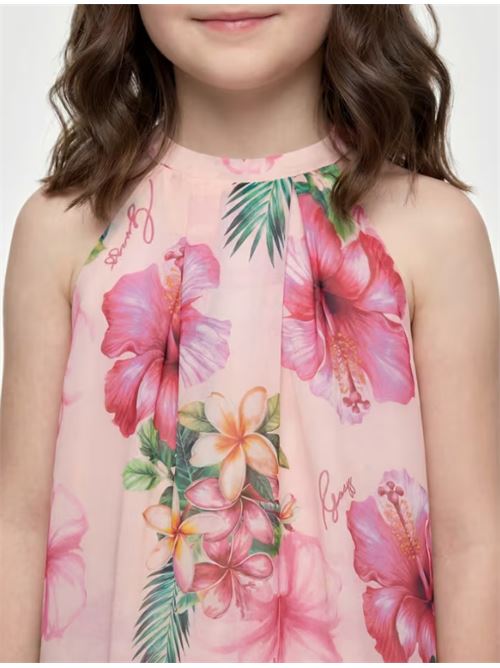chiffon ss dress GUESS | J6GK00 WA2T0P9LB